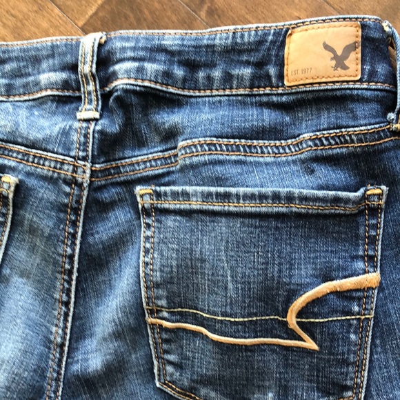 American Eagle Outfitters Blue Skinny Super Stretch Jeans Size 6 - Picture 9 of 10